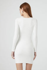 Ribbed Knit Bodycon Mini Dress
