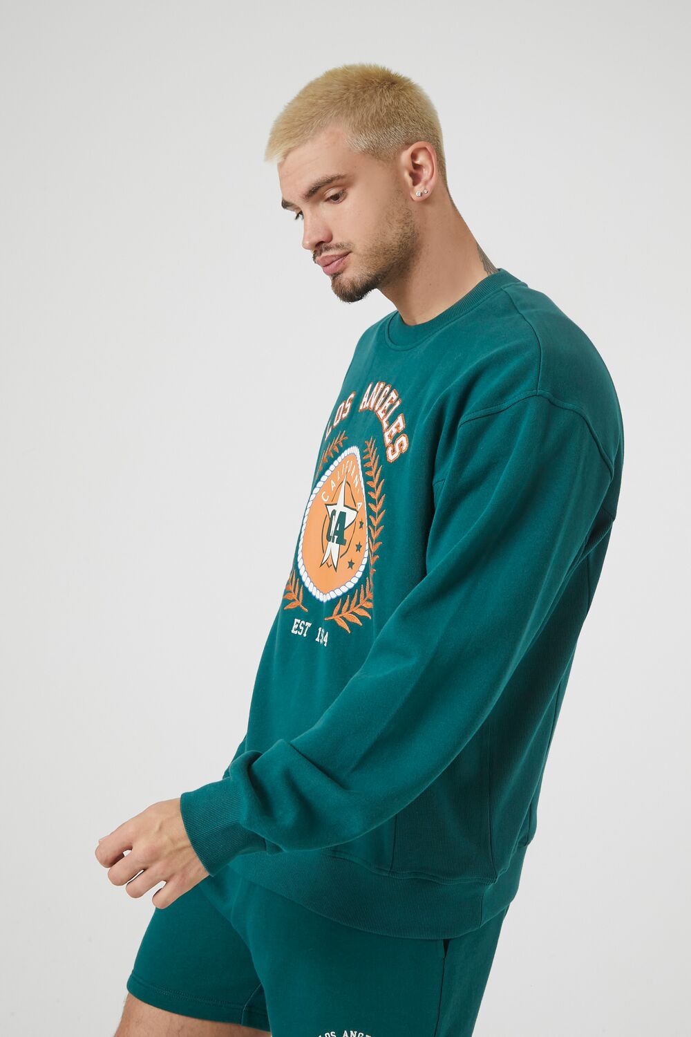 Embroidered Patch Los Angeles Graphic Pullover