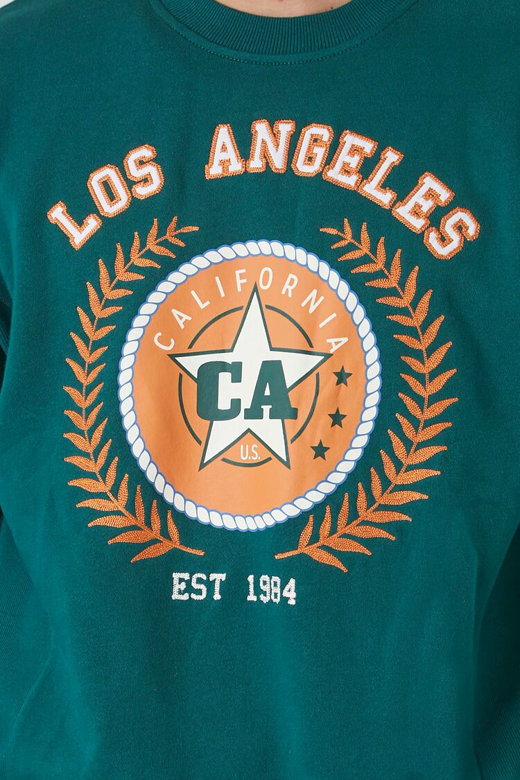Embroidered Patch Los Angeles Graphic Pullover