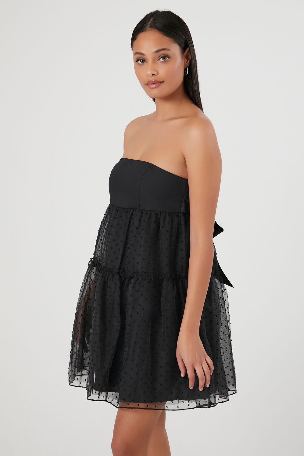 Strapless Bow Fit & Flare Dress