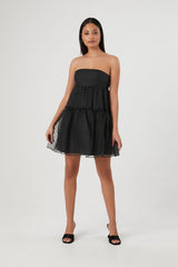 Strapless Bow Fit & Flare Dress