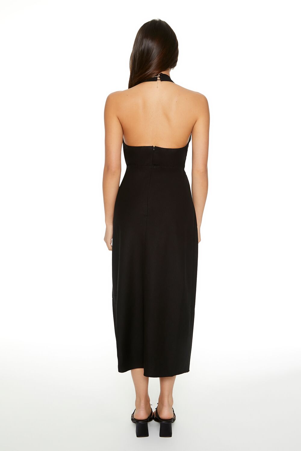Surplice Halter Maxi Dress