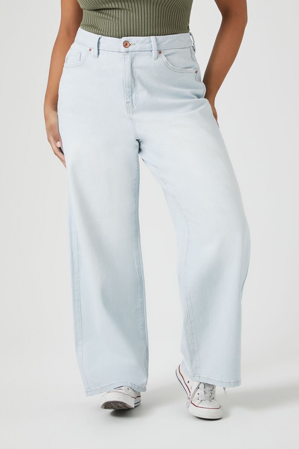 Plus Size High-Rise Straight Jeans