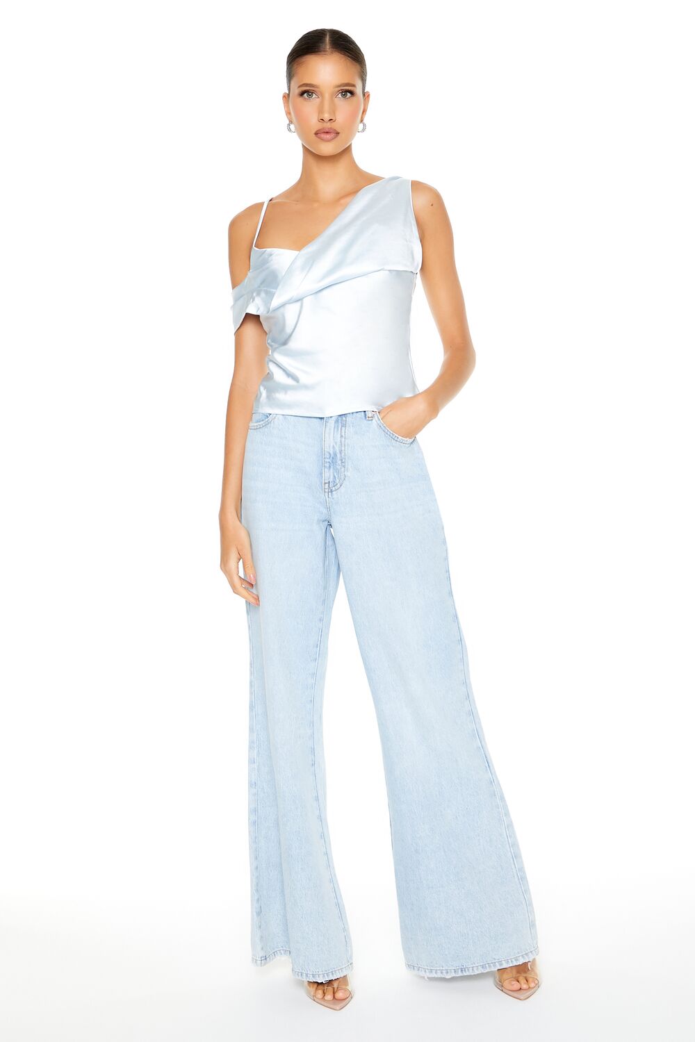 Draped Satin Cami