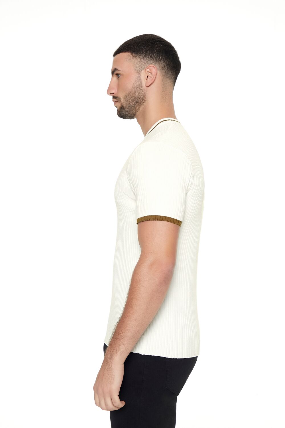Sweater-Knit Ringer Tee