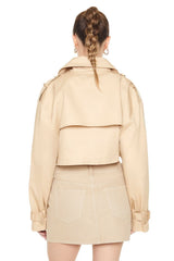 Cropped Trench Jacket