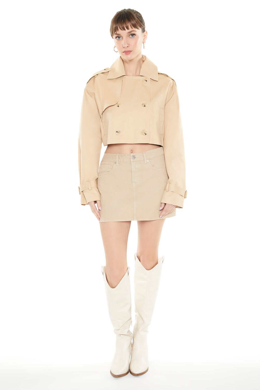 Cropped Trench Jacket