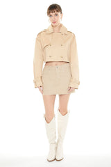 Cropped Trench Jacket