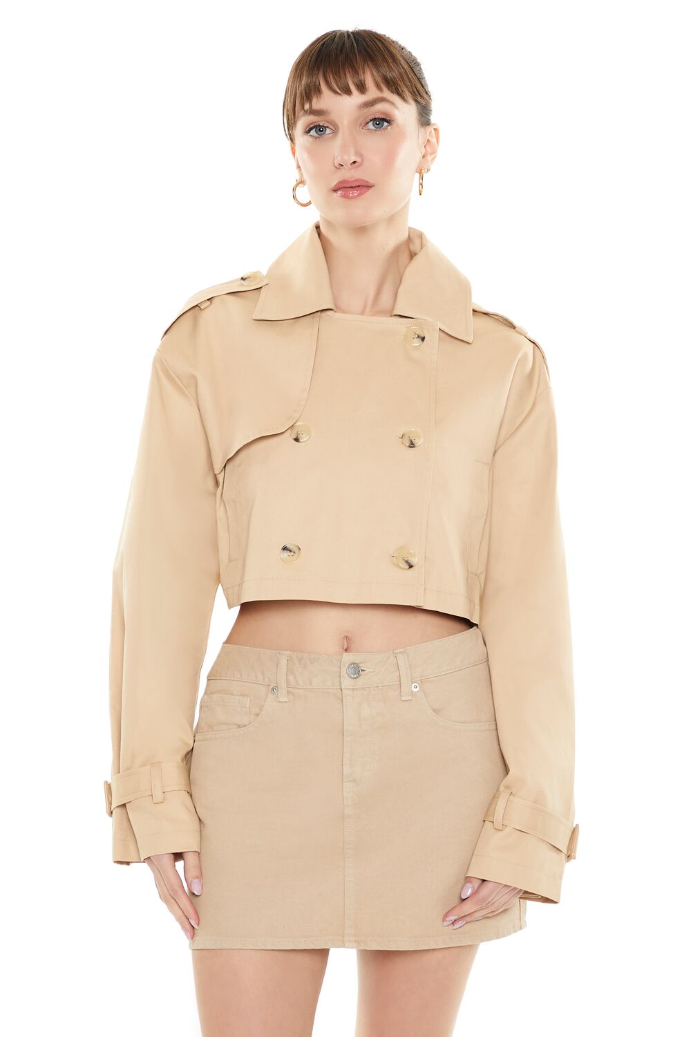 Cropped Trench Jacket