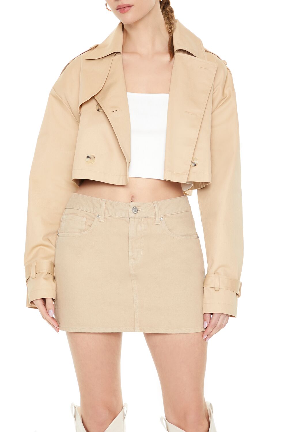 Cropped Trench Jacket