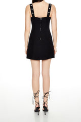 Faux Gem Mini Dress
