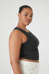 Plus Size Cropped Tank Top