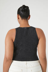 Plus Size Cropped Tank Top