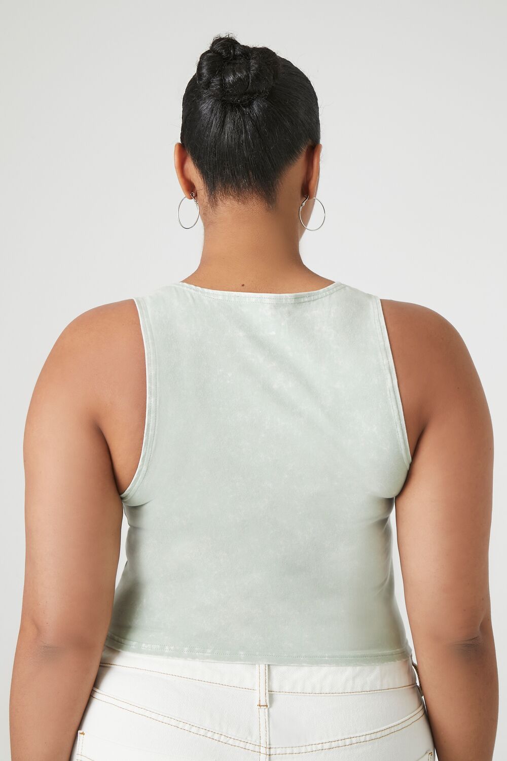 Plus Size Cropped Tank Top