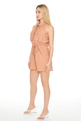 Sleeveless Drawstring Romper