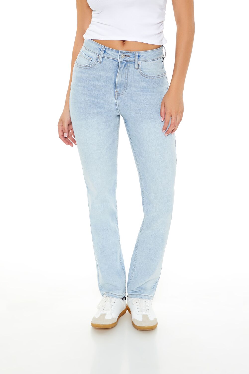 Stretch-Denim Straight Jeans