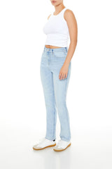 Stretch-Denim Straight Jeans