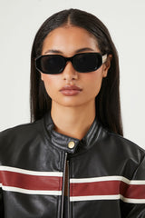 Rectangular Curb Chain Sunglasses