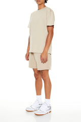 Drawstring Mid-Rise Shorts