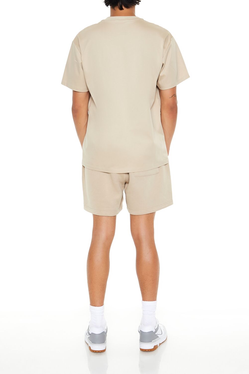 Drawstring Mid-Rise Shorts