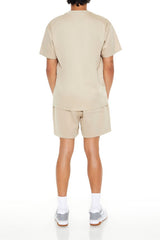 Drawstring Mid-Rise Shorts