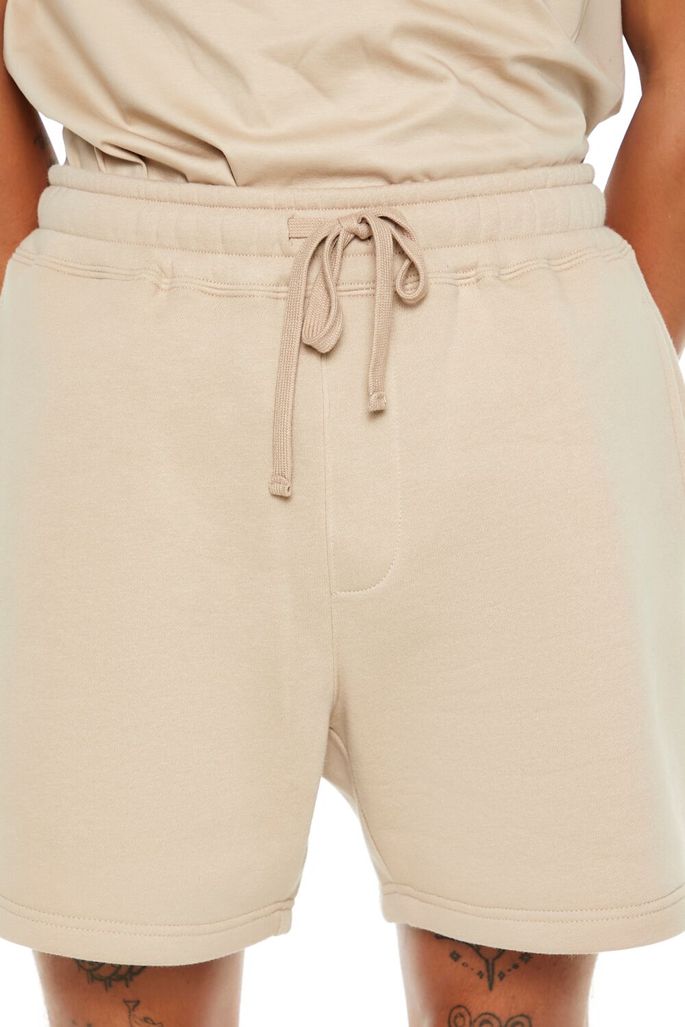 Drawstring Mid-Rise Shorts