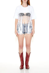 Crochet Fringe Tee