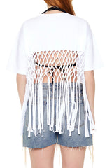 Crochet Fringe Tee