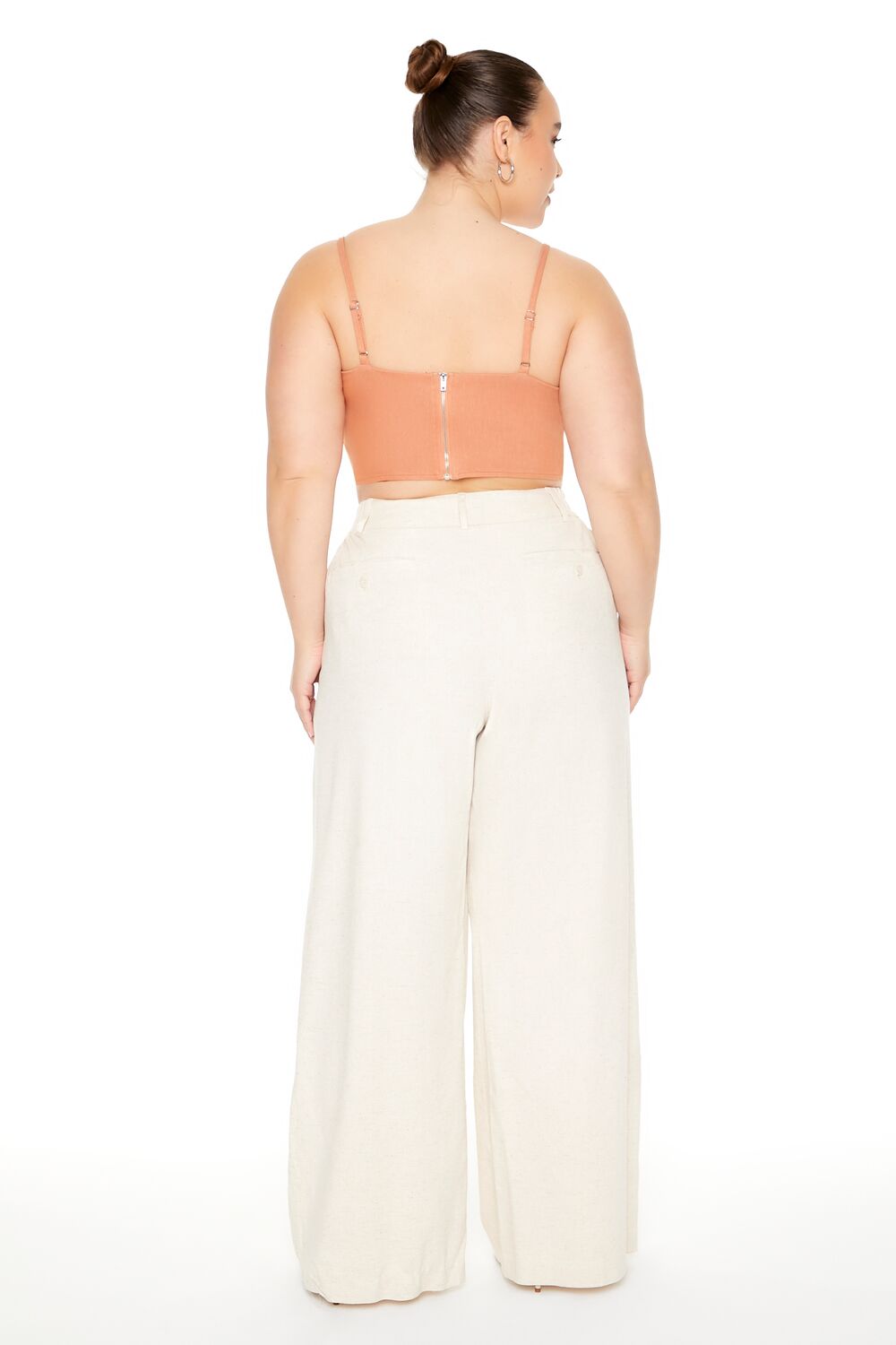 Plus Size High-Rise Wide-Leg Pants