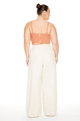 Plus Size High-Rise Wide-Leg Pants