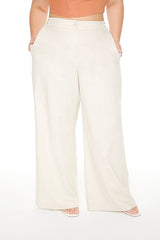 Plus Size High-Rise Wide-Leg Pants