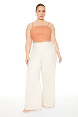 Plus Size High-Rise Wide-Leg Pants