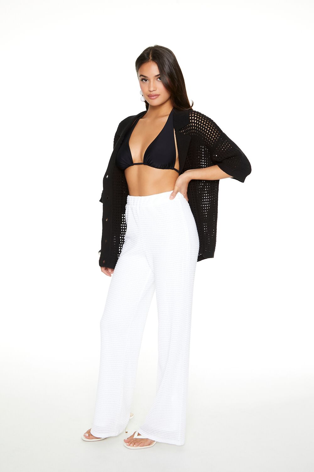 Crochet Straight-Leg Pants