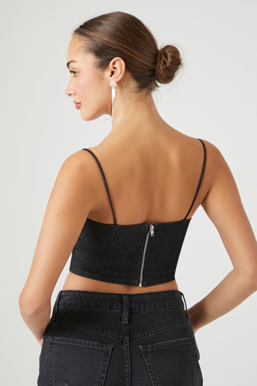 Denim Cropped Cami