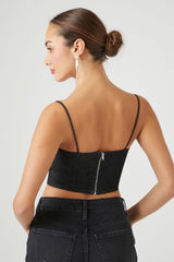 Denim Cropped Cami