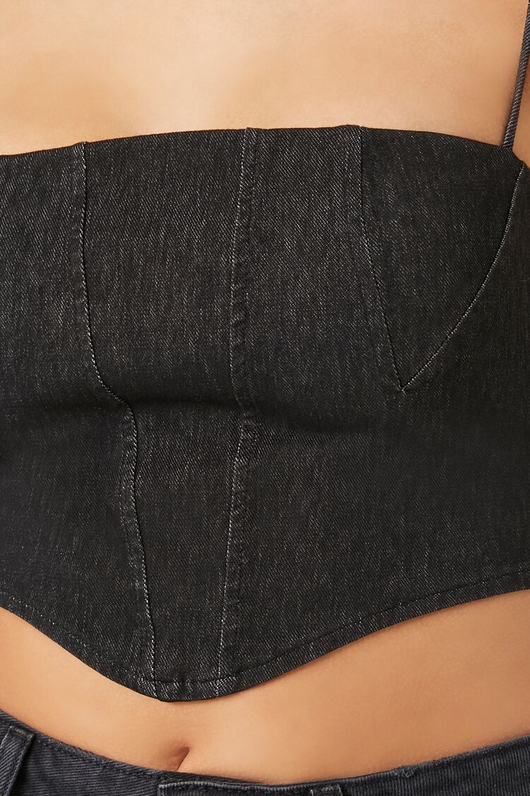 Denim Cropped Cami