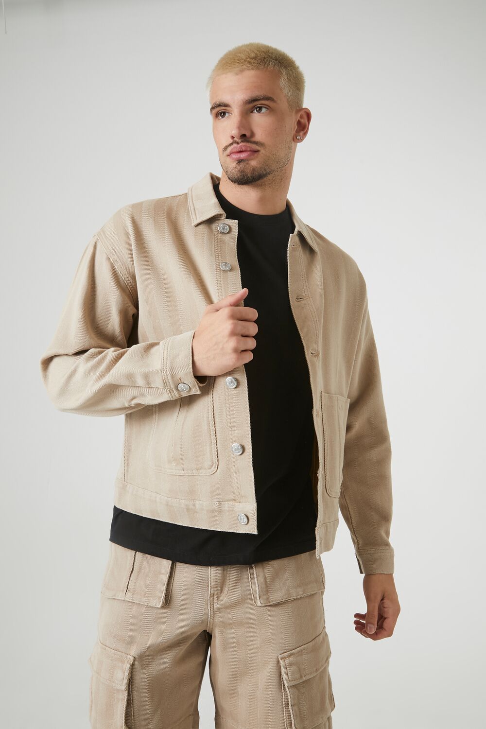 Textured Trucker Jacket