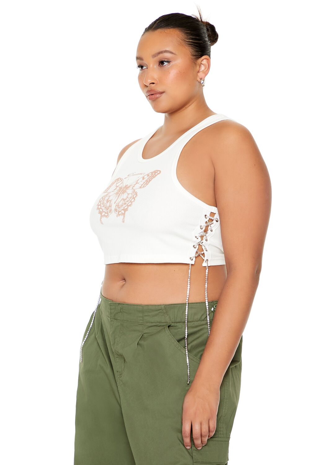 Plus Size Butterfly Graphic Tank Top