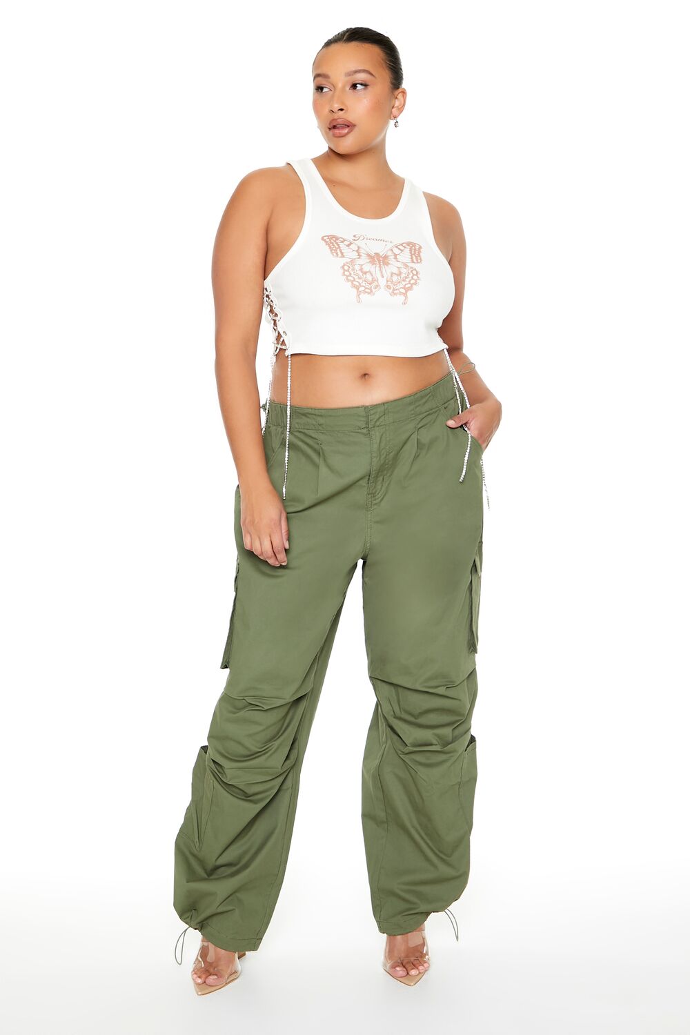 Plus Size Butterfly Graphic Tank Top