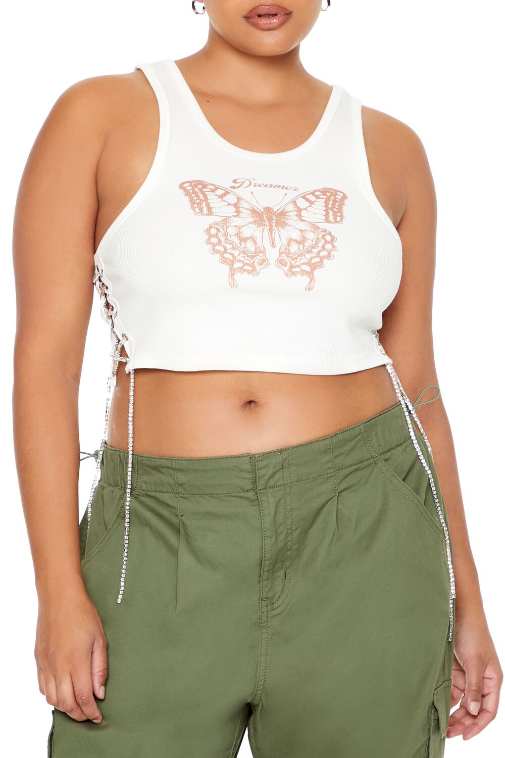 Plus Size Butterfly Graphic Tank Top