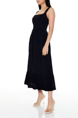 Square-Neck Tank Midi Dress