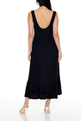Square-Neck Tank Midi Dress