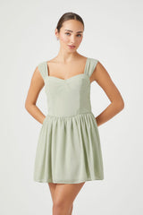 Chiffon Bustier Mini Dress