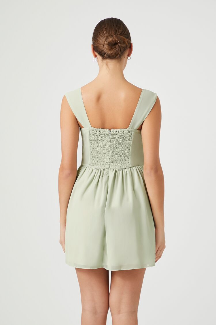 Chiffon Bustier Mini Dress