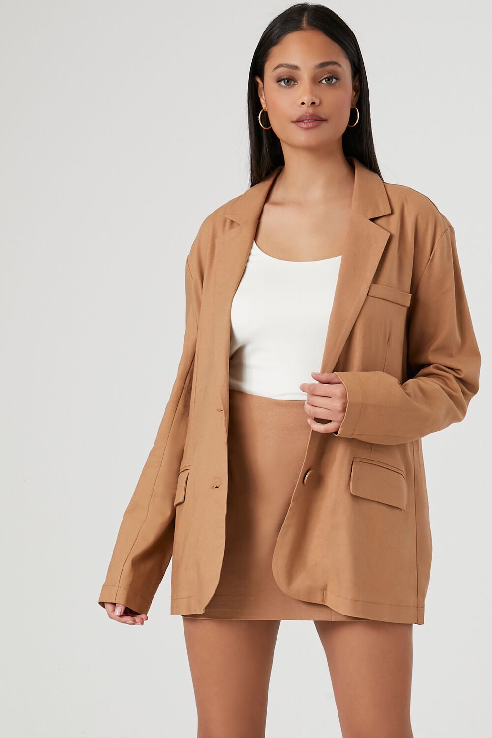 High-Rise A-Line Mini Skirt