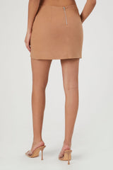 High-Rise A-Line Mini Skirt