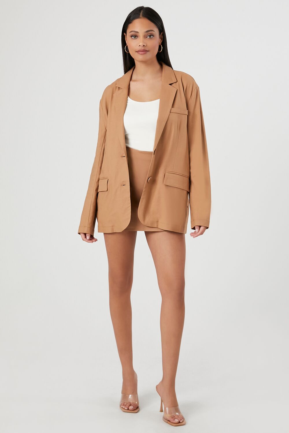 High-Rise A-Line Mini Skirt