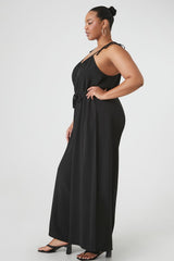 Plus Size Wide-Leg Cami Jumpsuit