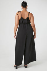 Plus Size Wide-Leg Cami Jumpsuit