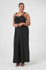 Plus Size Wide-Leg Cami Jumpsuit